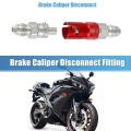 An3 Car Motorcycle Quick Release Disconnect Dry Break Coupling Fitting Connector For Brake Hose Red