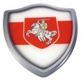 Belarus Flag Shield Domed Decal 3d Look Emblem Resin Car Sticker 2 6 X3