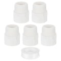 Pvc Male Adapter Pipe Fitting 5pcs 1 2-way Connectors With Sealant Tape Socket X Thread Hose Coupling For Plumbing Water Line 