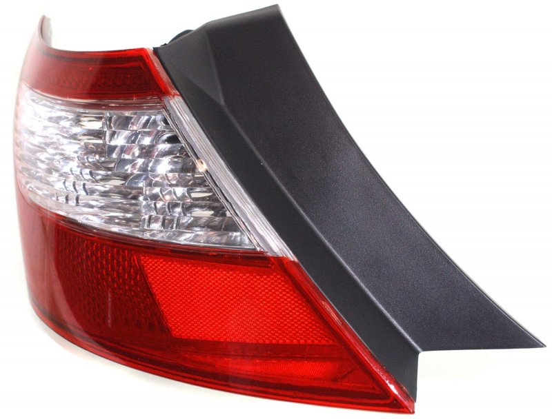 Driver Side Tail Light For 2009 To 2011 Honda Civic Red Color With Clear Glass Lens Ho2818137
