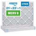 Aerostar 21 2x23 8x1 Merv Pleated Air Filter Ac Furnace 4 Pack Actual Size 21 1 2 X 3 8 3 4 