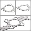 Aluminum Exhaust Manifold Header Gasket Set Compatible With 90-96 300zx 3 0l Engine Non Turbo