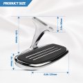 Motorcycle Passenger Floorboards Chromed Streamline Street Glide Footboards With Mount Bracket Kits Replacement For Road King