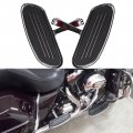 Motorcycle Passenger Floorboards Chromed Streamline Street Glide Footboards With Mount Bracket Kits Replacement For Road King