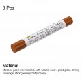 Uxcell Furniture Repair Crayons 3pcs Wood Wax Filler Stick Markers Touch Up For Scratches Holes Tables Desks Wooden Floors