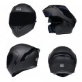 Woljay Full Face Flip Up Motorcycle Modular Helmet Integrated Motorbike Dual Visor For Adults Men Women Moped Street Racing Dot