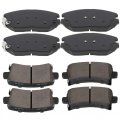 Ceramic Pads Ocpty Quick Stop Front Rear Brake Fit For Buick Allure 10-16 Lacrosse 11-17 Regal 13-16 Chevy Malibu 16 Limited 11