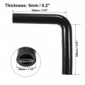 X Autohaux 19mm 0 75 Id 90 Degree Elbow Silicone Reducer Hose Pipe Bend Turbo Water Intercooler Black