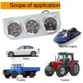 Triple Gauge Kit 2in Set 3a Ina 1 Water Temp Oil Pressure Amp Meter Universal For 12v Car Boat Truck