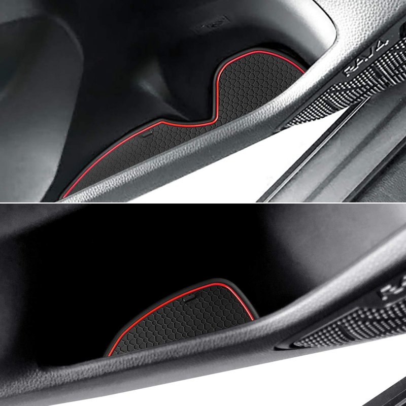 Anti Dust Mats For Toyota Rav4 Accessories 2024 2023 2022 2021 2020 2019 Custom Car Cup Holder Insert Liner Coaster Center