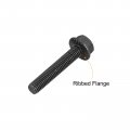 Uxcell M8x45mm Hex Serrated Flange Bolts 10 9 Grade Carbon Steel Screws 5pcs