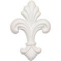 Ekena Millwork Onl04x03x01fl 2 3 4-inch W X H 1 2-inch P Fleur-de-lis Small Onlay 