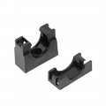Uxcell Corrugated Tube Holder Ad18 5 Plastic Mounting Bracket Pipe Clamp Clips With Double Struts 8pcs