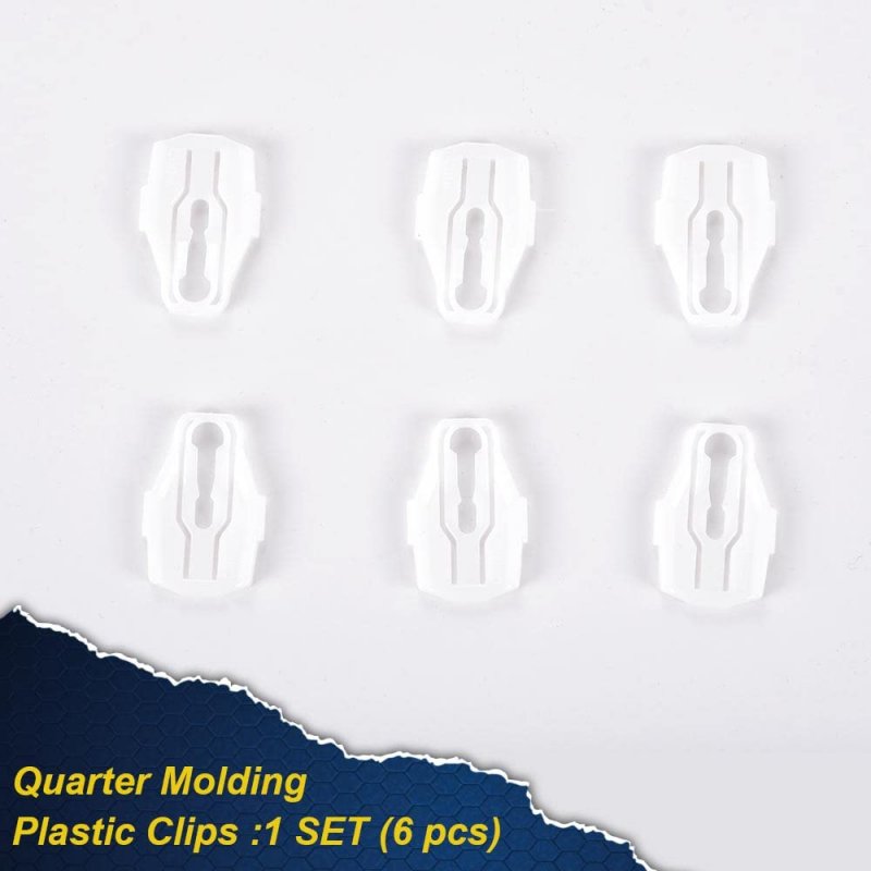 Molding Plastic Clip For 1966-1969 Lincoln Fender Door Quarter Retainer Clips 6pcs Install Set