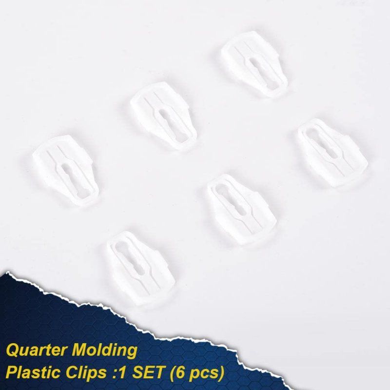 Molding Plastic Clip For 1966-1969 Lincoln Fender Door Quarter Retainer Clips 6pcs Install Set