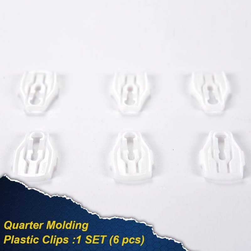 Molding Plastic Clip For 1966-1969 Lincoln Fender Door Quarter Retainer Clips 6pcs Install Set
