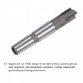 Uxcell Square Nose End Mill 18mm Cutting Dia P35 Tungsten Carbide Tip 3 Straight Flutes Milling Cutter With Mt2 Morse Taper