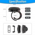 Qiilu Steering Wheel Knob Spinner Universal Power Handle Ball Car Accessories Black