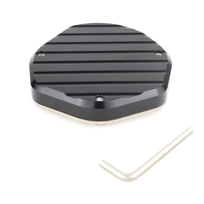 Motorcycle Kickstand Extension Pad For Klr 650 2008 To 2022 Side Stand Enlarger Plate Cnc Billet Aluminum Foot Shoe With Allen