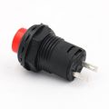 Baomain Latching Push Button Switch 12mm Mounting Round Red 125vac 3a 10 Pack 