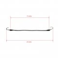 Heavy Duty Rubber Tarp Straps With Hooks 2 Pack 21 In Bungee Cords Black Natural Stretch Fasteners