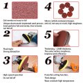 Hifrom 120pcs 5 Inch Sanding Discs 6-hole Dustless Hook-and-loop 60 80 100 120 180 240 Grit Sandpaper Assortment For Random