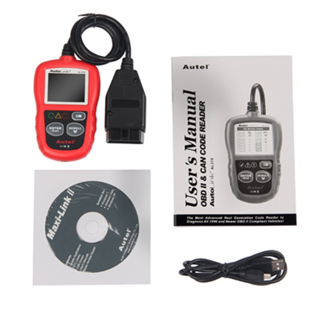 Autel Autolink Al319 Obd Ii Can Scan Tool