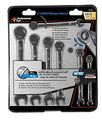 W1091 7 Piece Sae Ratcheting Wrench Set 72 Tooth Gear With 5 Degrees Sweep Chrome Vanadium Steel Sizes 16 To 3 4 In Includes 