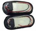 Set Of 2 White Clear 6 Oval 10 Led Trailer Reverse Backup Light W Grommet And Plugs 24027