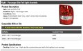 Right Passenger Side Tail Light Assembly Compatible With 2006-2011 Ford Ranger Excludes Stx Model