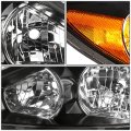 Auto Dynasty Black Housing Amber Corner Headlight Head Lamps Tool Kit For Camry 02-04