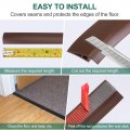 Uxcell Peel And Stick Floor Edging Trim Strip 2 75 Wide Pvc Carpet To Tile Transition For Laminate Doorway Height Less Than
