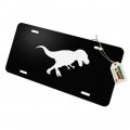 Graphics More Dinosaur Tyrannosaurus Rex Black White Novelty Metal Vanity Tag License Plate