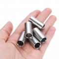 Uxcell 5pcs Stainless Steel Spacer 3 8 Bore X 1 2 Od Length Screw Standoff Bushing Plain Finish Round Metal For Screws Bolts