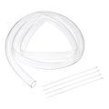 Flexible Pvc Tubing 26mm Id X 32mm Od 6 Feet Long Clear Vinyl Water Pipe Lightweight Plastic Hose With Zip Ties For Aquaponics 