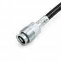 Uxcell 89cm Length Black Rubber Coated Motorcycle Speedometer Cable For Gn125