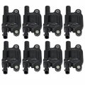 Topteng 8pcs Square Ignition Coil Spark Plug Wires 12611424 Fit For Gm Hummer Isuzu Cylinder Engines V8 4 8l 5 3l 6 0l 8 1l
