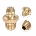 Uxcell Brass Straight Grease Fitting Assortment 5 16 -24 Thread 10mm Width Hydraulic Accessories 10pcs