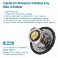 Uxcell No 21230-6n200 21230-6n20a 21230-3rc0a Car Engine Coolant Thermostat Housing Assembly For Nissan Rogue 2008-2015