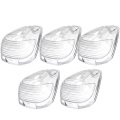 5x Clear Cab Marker Roof Lights Covers Clearance For Ford F-150 F-250 F-350 F-450 F-550 2004-2016 Super Duty With Stock Light 