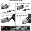 4pcs Amber Red Led Side Marker Lights For Ni Ssan 240sx S13 1989-1994 Indicator Turn Signal Light Replace Oem Lamp Clear Lens