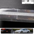 4pcs Amber Red Led Side Marker Lights For Ni Ssan 240sx S13 1989-1994 Indicator Turn Signal Light Replace Oem Lamp Clear Lens