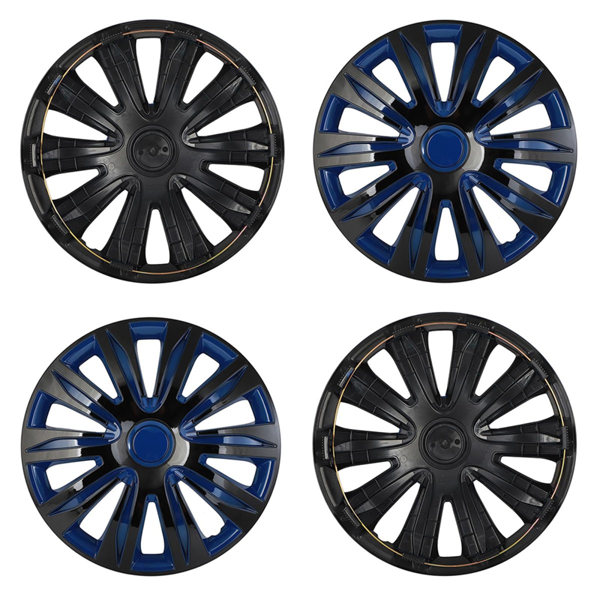 4 Pcs Universal 17 In Hubcaps Wheel Skin Cover Adjustable Rim Set Abs Pc Corrosion Resistant For Ford Honda Toyota Nissan