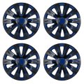 4 Pcs Universal 17 In Hubcaps Wheel Skin Cover Adjustable Rim Set Abs Pc Corrosion Resistant For Ford Honda Toyota Nissan 