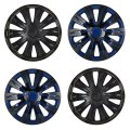 4 Pcs Universal 17 In Hubcaps Wheel Skin Cover Adjustable Rim Set Abs Pc Corrosion Resistant For Ford Honda Toyota Nissan