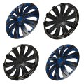 4 Pcs Universal 17 In Hubcaps Wheel Skin Cover Adjustable Rim Set Abs Pc Corrosion Resistant For Ford Honda Toyota Nissan