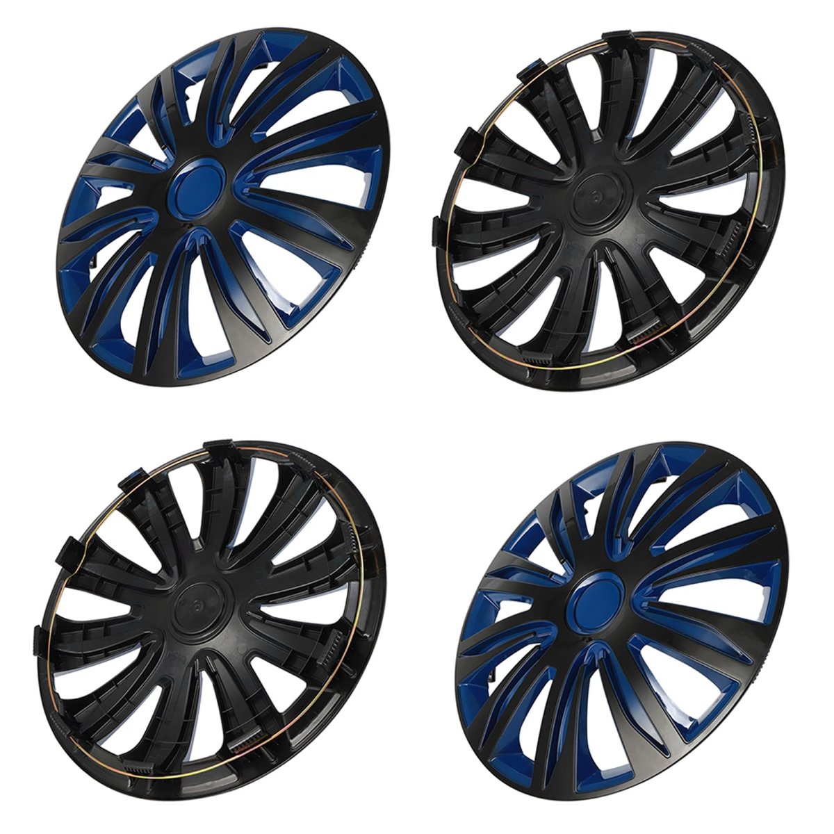 4 Pcs Universal 17 In Hubcaps Wheel Skin Cover Adjustable Rim Set Abs Pc Corrosion Resistant For Ford Honda Toyota Nissan