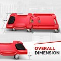 Auto Dynasty 41 Inches Foldable Mechanic Creeper Automotive Garage Repair Low Profile Under Car Rolling With Padded Headrest