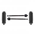Partsw 4 Pc Front Steering Inner Tie Rod Ends With Rack Pinion Bellow Boots Passenger Driver Kit Cadillac Xlr 04-09 Chevrolet 