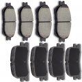 Aintier Automotive Replacement Brake Pads Front Rear Fit For Lexus Es300 2002 For 2003 Es330 2004-2006 Toyota Camry 2005-2006